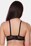 PrettyCat Women Sexy Underwire Balconette Lace Bra - Black — thumbnail 3