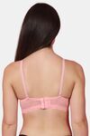 PrettyCat Women Sexy Underwire Balconette Lace Bra - Peach — thumbnail 3