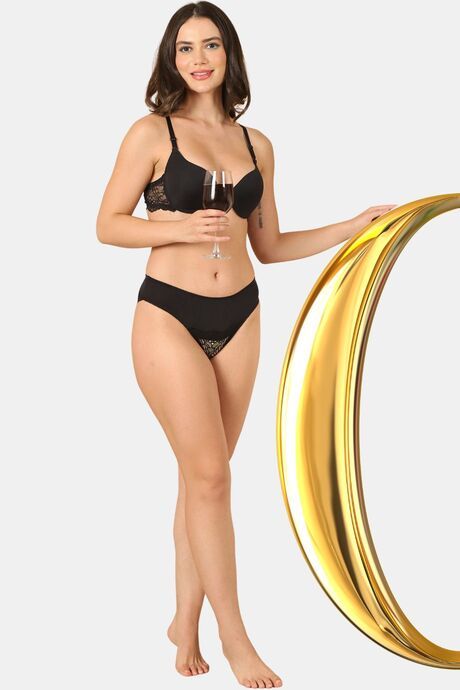 PrettyCat Underwire Seamless Plunge Bra For Women — image 4