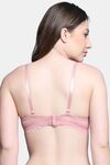 PrettyCat Lightly Padded Underwire T-Shirt Bra For Women - Pink — thumbnail 3