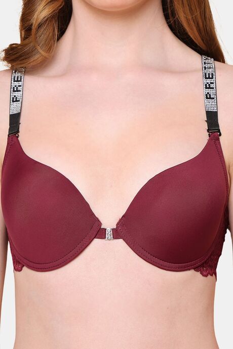 PrettyCat Underwire Seamless Plunge Bra For Women — image 5