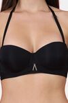 PrettyCat Women Lightly Padded Underwire Sexy Balconette Bra - Black — thumbnail 5