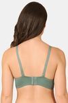 PrettyCat Women Lightly Padded Underwire Sexy Lace T-Shirt Bra - Green — thumbnail 3