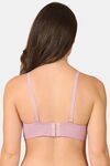 PrettyCat Women Lightly Padded Underwire Sexy Lace T-Shirt Bra - Mauve — thumbnail 3