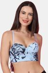 PrettyCat Women Underwired Multiway Sexy Bralette Bra - Blue — thumbnail 2