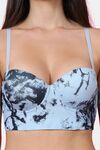 PrettyCat Women Underwired Multiway Sexy Bralette Bra - Blue — thumbnail 5