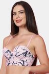 PrettyCat Women Underwired Multiway Sexy Bralette Bra - Pink — thumbnail 2