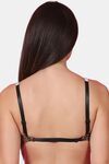 PrettyCat Shine Strap Sexy Front Open Underwire Pushup Bra - Brown — thumbnail 3