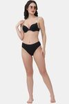 PrettyCat Shine Strap Sexy Front Open Underwire Pushup Bra - Green — thumbnail 4