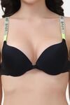 PrettyCat Shine Strap Sexy Front Open Underwire Pushup Bra - Green — thumbnail 5