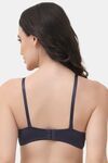 PrettyCat Underwire Lightly Padded T-shirt Bra With Sexy Trim Lace - Grey — thumbnail 3