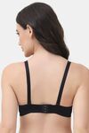 PrettyCat Underwire Lightly Padded T-shirt Bra For Women - Black — thumbnail 3