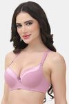 PrettyCat Underwire Lightly Padded T-shirt Bra For Women - Mauve — thumbnail 2