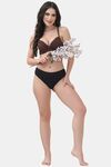 PrettyCat Underwire Lightly Padded T-shirt Bra With Sexy Trim Lace - Brown — thumbnail 4