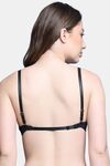 PrettyCat Pushup Padded Underwired Sexy Front Open Bra - Black — thumbnail 3
