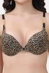 PrettyCat Pushup Padded Underwired Sexy Front Open Bra - Brown — thumbnail 5