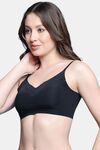 PrettyCat Lightly Padded Non Wired Sexy Bralette For Women - Black — thumbnail 2