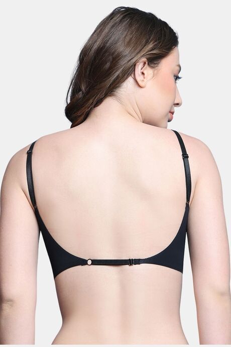 PrettyCat Lightly Padded Non Wired Sexy Bralette For Women - Black — image 3