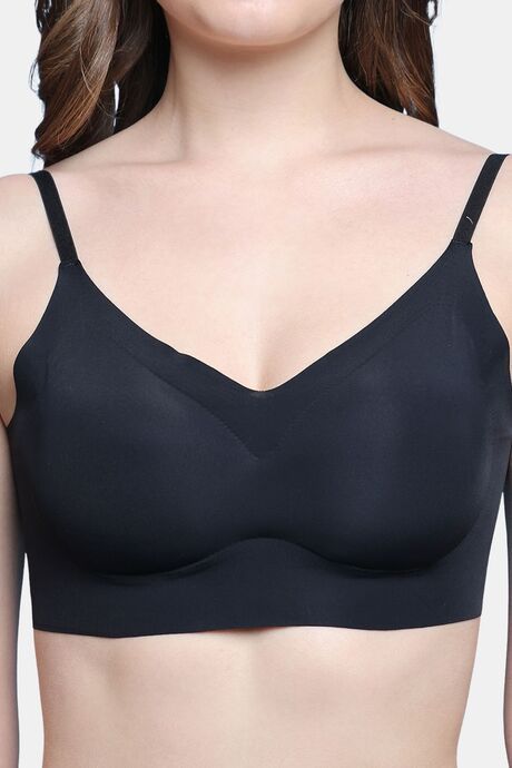 PrettyCat Lightly Padded Non Wired Sexy Bralette For Women - Black — image 5