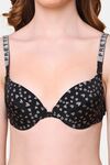 PrettyCat Pushup Padded Plunge Bra With Shine Strap for Women & Girls - Silver — thumbnail 5