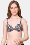 PrettyCat Pushup Padded Plunge Bra With Shine Strap for Women & Girls - Yellow — thumbnail 1