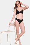 PrettyCat Nano Padded Demi Bra for Women & Girls - Black — thumbnail 4