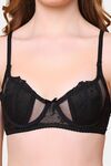 PrettyCat Nano Padded Demi Bra for Women & Girls - Black — thumbnail 5