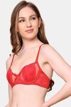 PrettyCat Nano Padded Demi Bra for Women & Girls - Red — thumbnail 2
