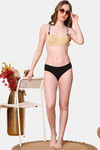 PrettyCat Lightly Padded Balconette Bra With Shine Strap for Women & Girls - Beige — thumbnail 4
