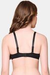 PrettyCat Lightly Padded Balconette Bra With Shine Strap for Women & Girls - Black — thumbnail 3