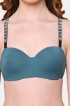 PrettyCat Lightly Padded Balconette Bra With Shine Strap for Women & Girls - Green — thumbnail 5
