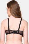 PrettyCat Nano Padded See Through Plunge Bra for Women & Girls - Black — thumbnail 3