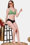 PrettyCat Nano Padded See Through Plunge Bra for Women & Girls - Green — thumbnail 4