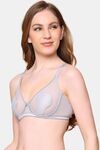 PrettyCat Nano Padded See Through Plunge Bra for Women & Girls - Grey — thumbnail 2