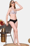 PrettyCat Nano Padded See Through Plunge Bra for Women & Girls - Grey — thumbnail 4
