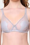 PrettyCat Nano Padded See Through Plunge Bra for Women & Girls - Grey — thumbnail 5