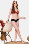 PrettyCat Nano Padded See Through Plunge Bra for Women & Girls - Maroon — thumbnail 4