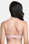 PrettyCat Lightly Padded Nonwire Kiss Lips Half Coverage Sexy Lace Bra - Pink — thumbnail 3