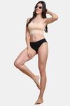 PrettyCat Lightly Padded Non Wired Sexy Bralette Bra With Halter Strap - Beige — thumbnail 4