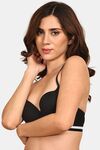Prettycat Pushup Padded Underwired T-Shirt Bra - Black — thumbnail 2