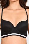 Prettycat Pushup Padded Underwired T-Shirt Bra - Black — thumbnail 5