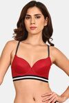 Prettycat Pushup Padded Underwired T-Shirt Bra - Red — thumbnail 1