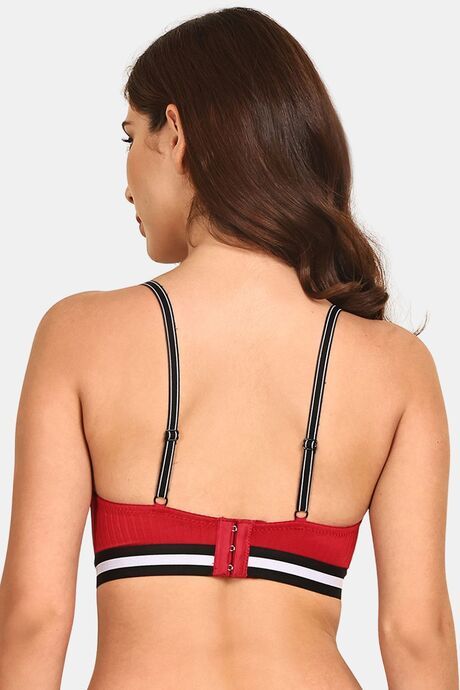 Prettycat Pushup Padded Underwired T-Shirt Bra - Red — image 3