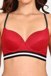 Prettycat Pushup Padded Underwired T-Shirt Bra - Red — thumbnail 5