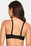 Prettycat Lightly Padded Underwire T-Shirt Bra With Bow - Black — thumbnail 3