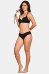 Prettycat Lightly Padded Underwire T-Shirt Bra With Bow - Black — thumbnail 4
