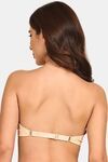 Prettycat Lightly Padded Underwire Balconette Bra With Anti-Slip Cup. - Beige — thumbnail 3