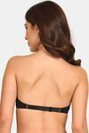 Prettycat Lightly Padded Underwire Balconette Bra With Anti-Slip Cup. - Black — thumbnail 3