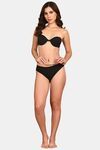 Prettycat Lightly Padded Underwire Balconette Bra With Anti-Slip Cup. - Black — thumbnail 4