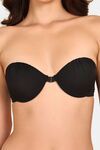 Prettycat Lightly Padded Underwire Balconette Bra With Anti-Slip Cup. - Black — thumbnail 5